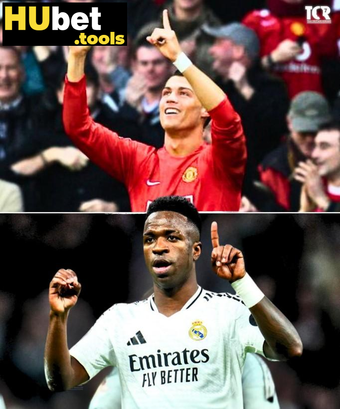 Vinicius ăn mừng giống Ronaldo khi chạm mốc 100 bàn thắng cho CLB. Vinicius ăn mừng giống Ronaldo khi chạm mốc 100 bàn thắng cho CLB.